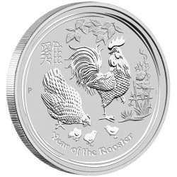 Stříbrná mince 1 Oz Lunar Series II Year of the Rooster 2017