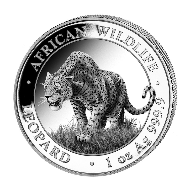Stříbrná mince 1 Oz African Wildlife Leopard 2023