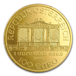 Zlatá mince 1 Oz Wiener Philharmoniker 2009