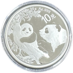 Stříbrná mince 30 g China...