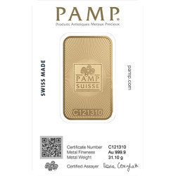 Zlatý slitek 1 Oz PAMP Black