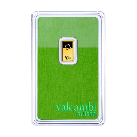 Zlatý slitek 1 g Valcambi green gold