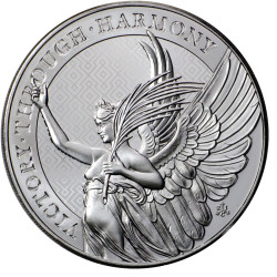 Stříbrná mince 5 Oz The Queen’s Virtues Victory Through Harmony 2022