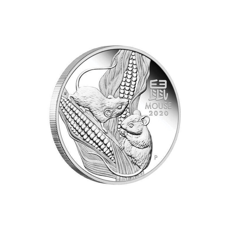 Stříbrná mince 1/2 Oz Lunar Series III Year of the Mouse 2020