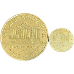 Zlatá mince 20 Oz Wiener Philharmoniker 2009