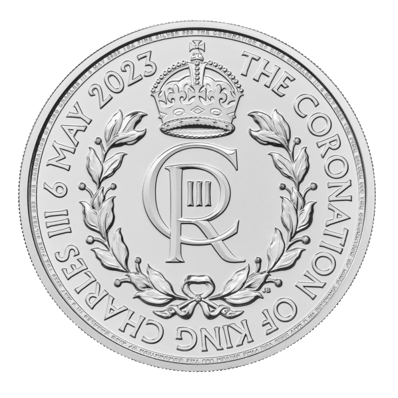 Stříbrná mince 1 Oz Britannia 2023 Korunovace King Charles III Royal Cypher