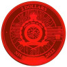 Stříbrná mince 1 Oz Red Space Bitcoin 2022 Kolorováno a Zlaceno