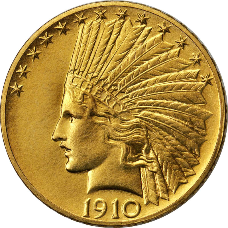 Zlatá mince 16,7 g Indian Head 1907