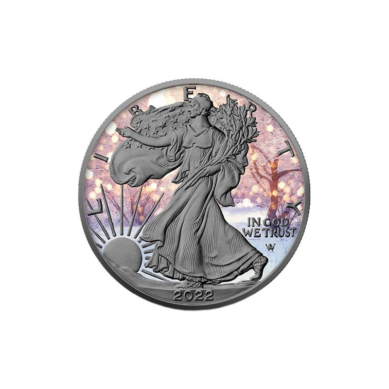 Stříbrná mince 1 Oz American Eagle Four Seasons Series Winter 2022