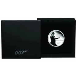 Stříbrná mince 1 Oz James Bond 007 Série dědictví 2023 Proof Kolorovaná