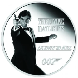 Stříbrná mince 1 Oz James Bond 007 Série dědictví 2023 Proof Kolorovaná