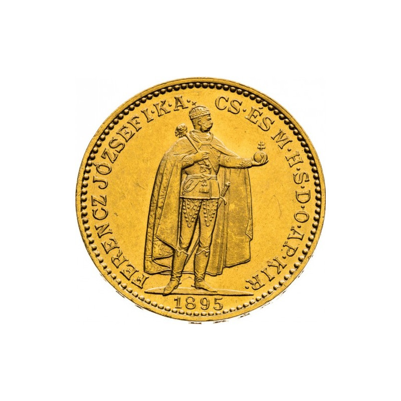 Zlatá mince 3,38 g Maďarsko 10 Korun 1892 - 1915