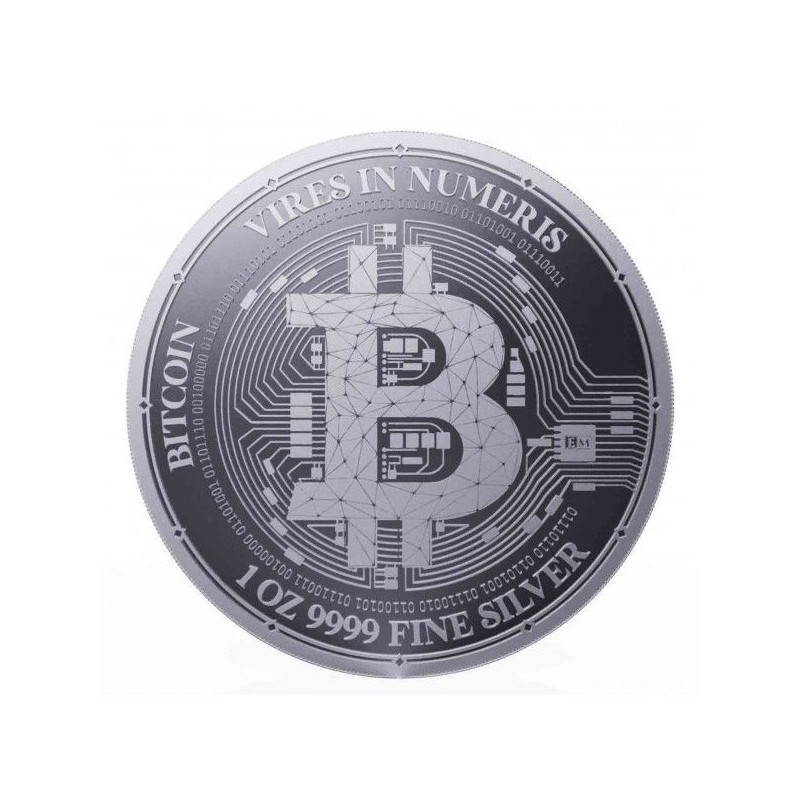 Stříbrná mince 1 Oz Bitcoin 2023