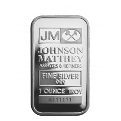 Stříbrný slitek 1 Oz Johnson Matthey