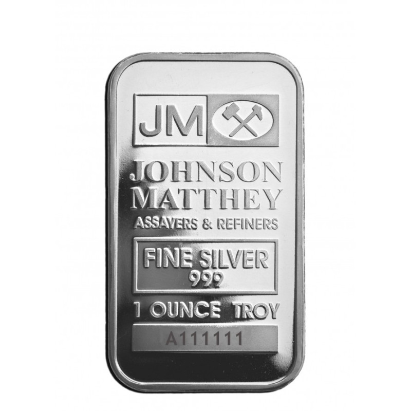 Stříbrný slitek 1 Oz Johnson Matthey
