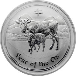 Stříbrná mince 1 Oz Lunar Series II Year of the Ox 2009