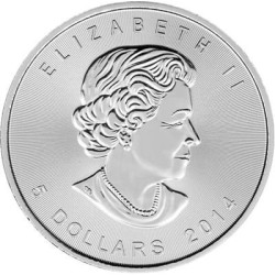 Stříbrná mince 1 Oz Maple Leaf 2014