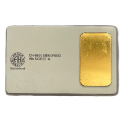 Zlatý slitek 20 g Argor Heraeus (v kartě)