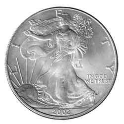 Stříbrná mince 1 Oz American Eagle 2002