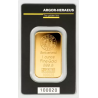 Zlatý slitek 1 Oz Argor Heraeus Kinebar poškozený obal