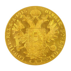 Zlatá mince 4 Dukát František Josef I. 1915 Novoražba