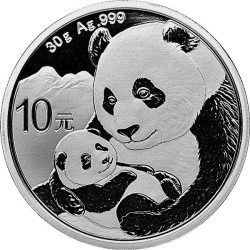 Stříbrná mince 30 g China...