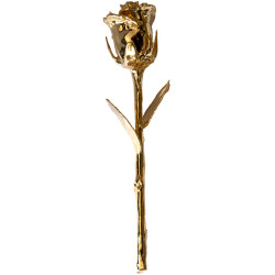 Zlatá růže - pozlaceno 24 karátovým zlatem