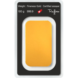 Zlatý slitek 100 g Argor Heraeus bez obalu