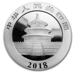 Stříbrná mince 30 g China Panda 2018