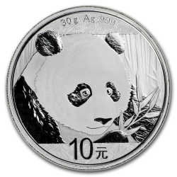 Stříbrná mince 30 g China...