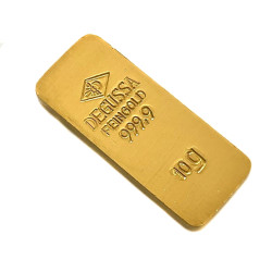 Zlatý slitek 10 g Degussa