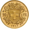 Zlatá mince 20 Frank Helvetia Vreneli různé roky (1883-1949)