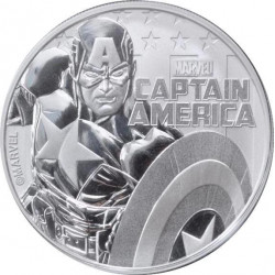 Stříbrná mince 1 Oz Marvel Kapitán Amerika 2019