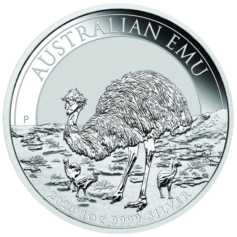 Stříbrná mince 1 Oz Emu 2023
