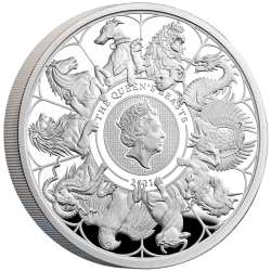 Stříbrná mince 1 Oz The Queen’s Beasts Completer 2021 Proof