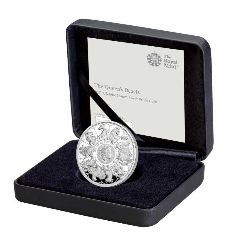 Stříbrná mince 1 Oz The Queen’s Beasts Completer 2021 Proof