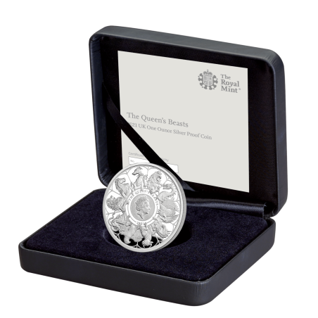Stříbrná mince 1 Oz The Queen’s Beasts Completer 2021 Proof