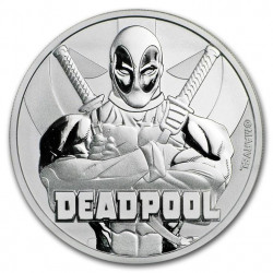 Stříbrná mince 1 Oz Marvel Deadpool 2018