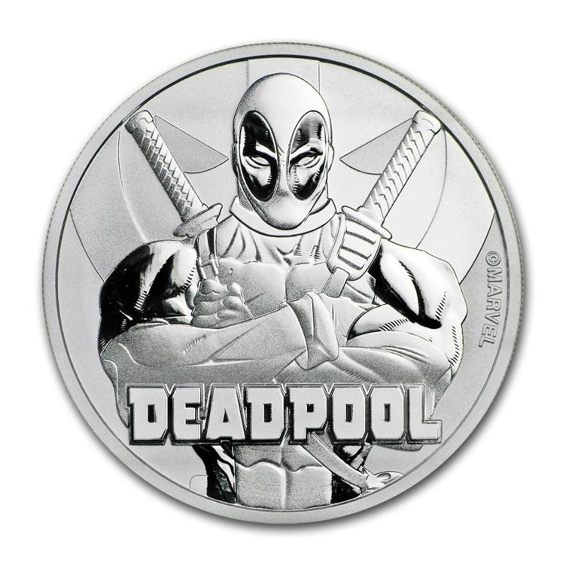 Stříbrná mince 1 Oz Marvel Deadpool 2018