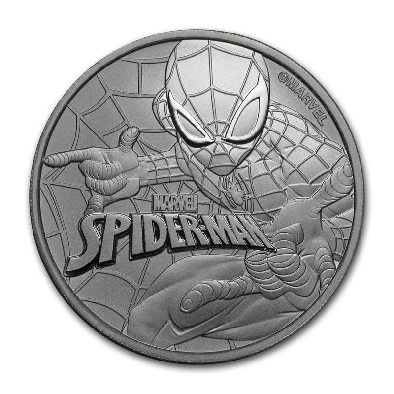 Stříbrná mince 1 Oz Marvel Spider-Man 2017
