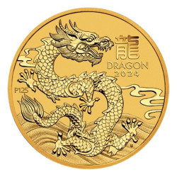 Zlatá mince 1/2 Oz Lunar Series III Year of the Dragon 2024