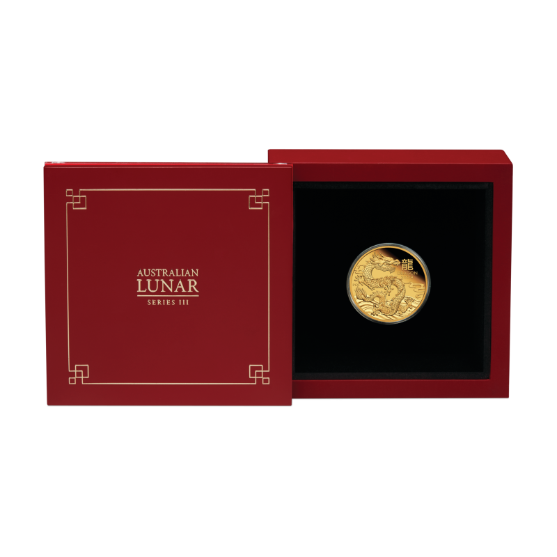 Zlatá mince 1/4 Oz Lunar Series III Year of the Dragon 2024 Proof