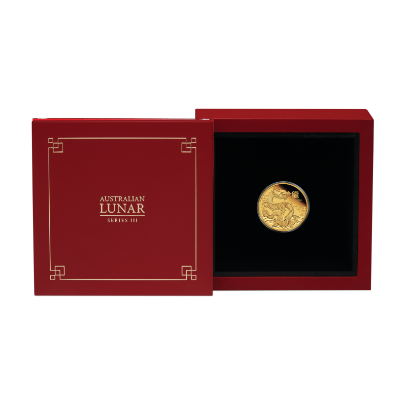 Zlatá mince 1/10 Oz Lunar Series III Year of the Dragon 2024 Proof