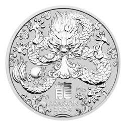 Stříbrná mince 1/2 Oz Lunar Series III Year of the Dragon 2024