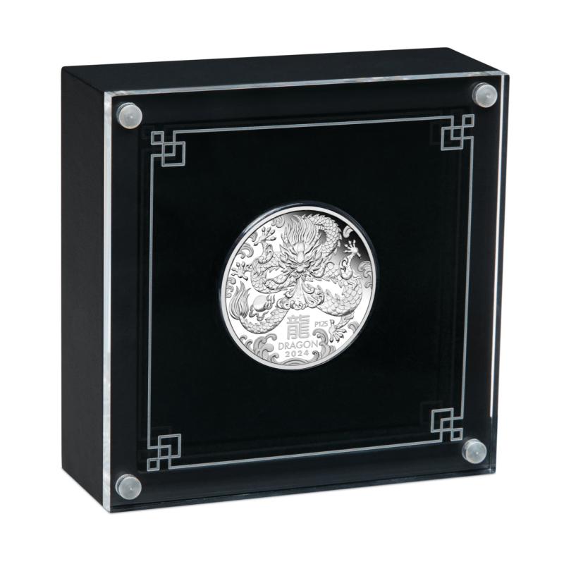 Stříbrná mince 1/2 Oz Lunar Series III Year of the Dragon 2024 Proof