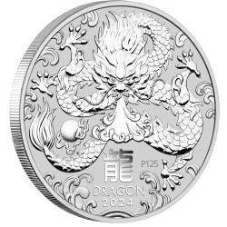 Stříbrná mince 1 Oz Lunar Series III Year of the Dragon 2024