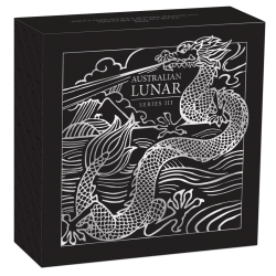 Stříbrná mince 1 Oz Lunar Series III Year of the Dragon 2024 Kolorováno