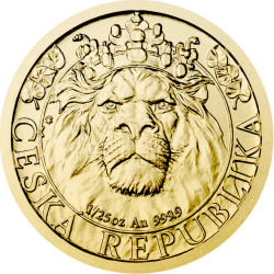 Zlatá mince 1/25 Oz Český...