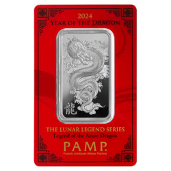 Stříbrný slitek 1 Oz PAMP Lunar Series III Year of the Dragon 2024