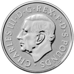 Stříbrná mince 2 Oz The Royal Tudor Beasts Seymour Unicorn 2024